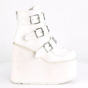 Wedge Platform Gothic Ankle Boots